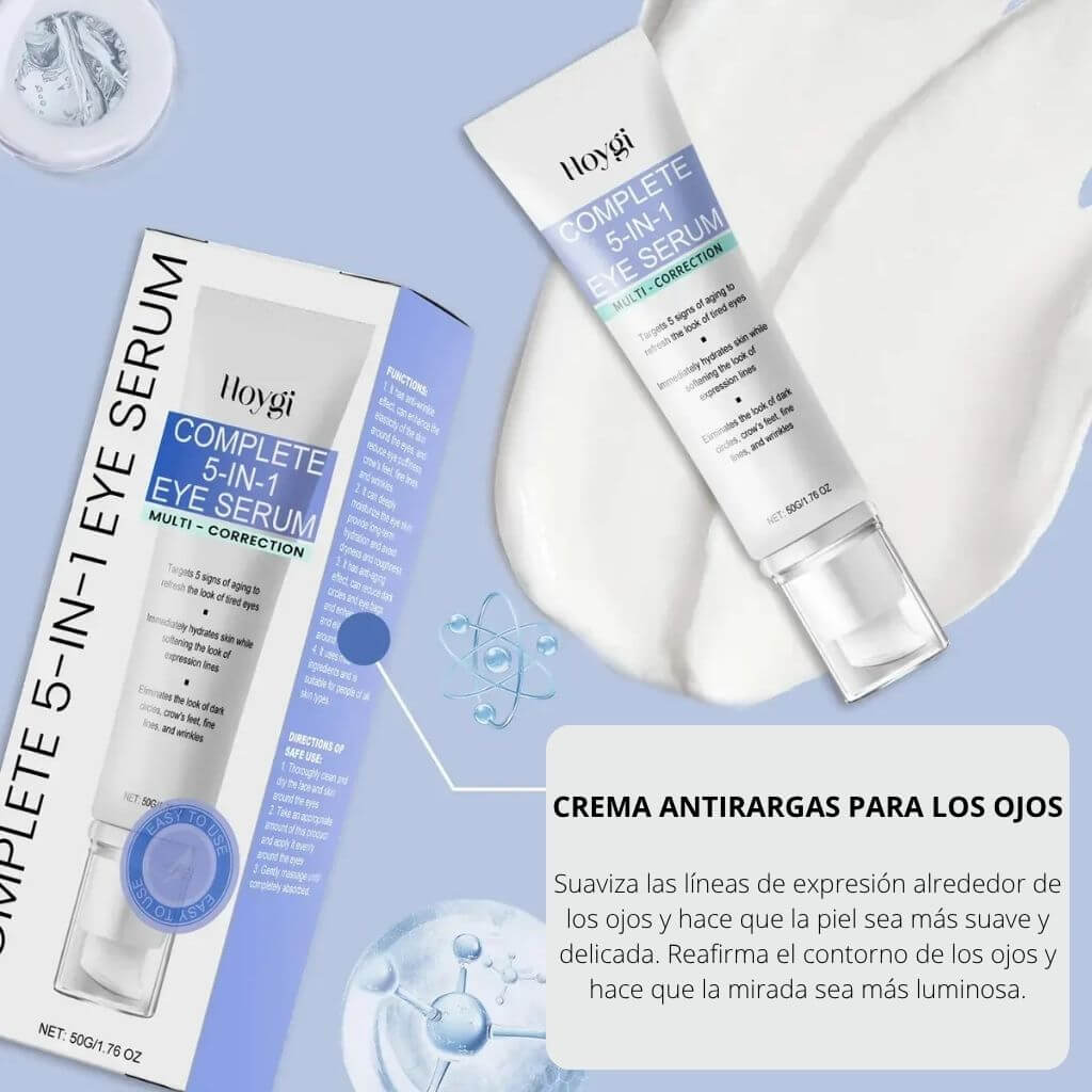 Sérum de Ojos 5 en 1 Multicorrección – Rejuvenece y Revitaliza tu Mirada